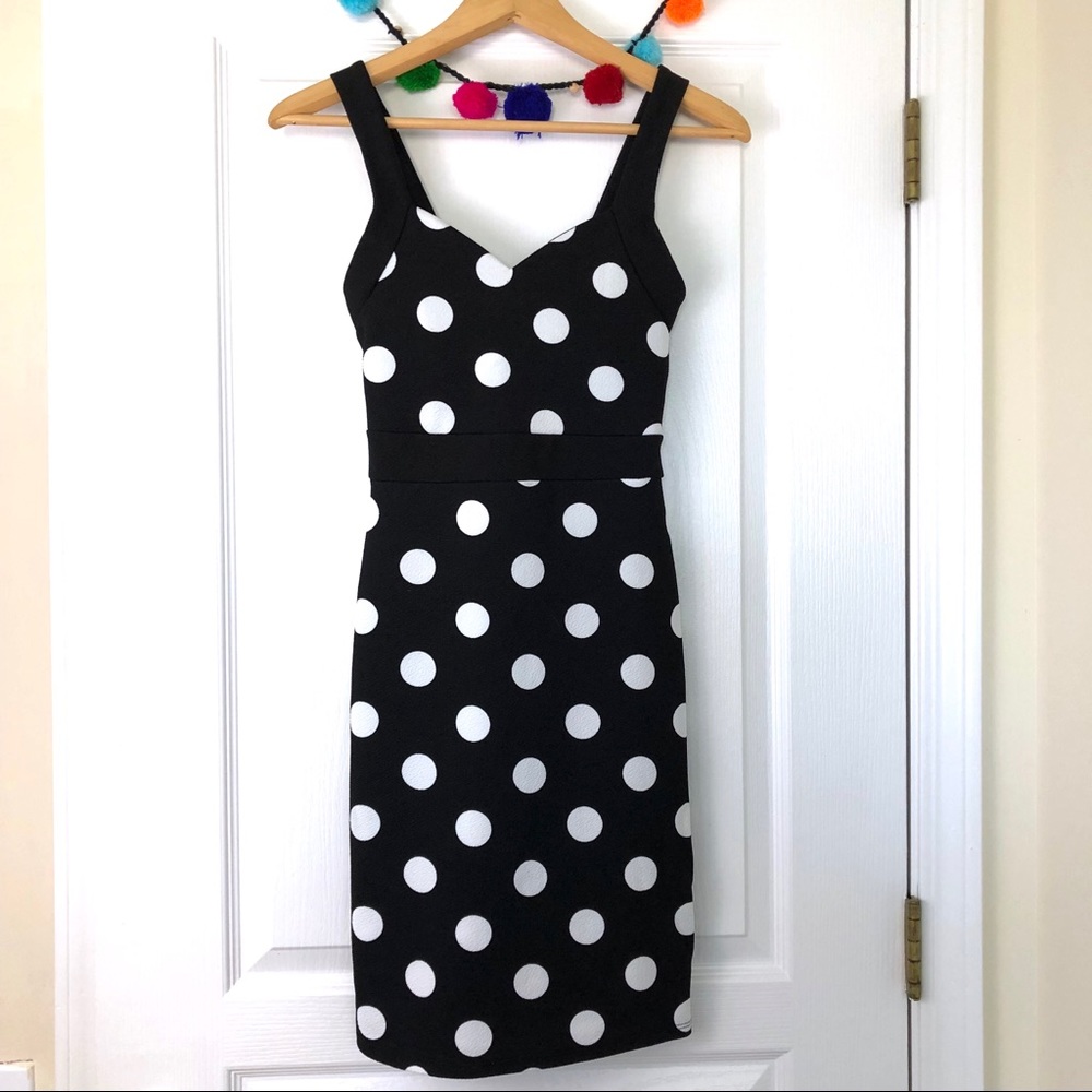 Pop Up Black & White Polka Dot Rockabilly Dress